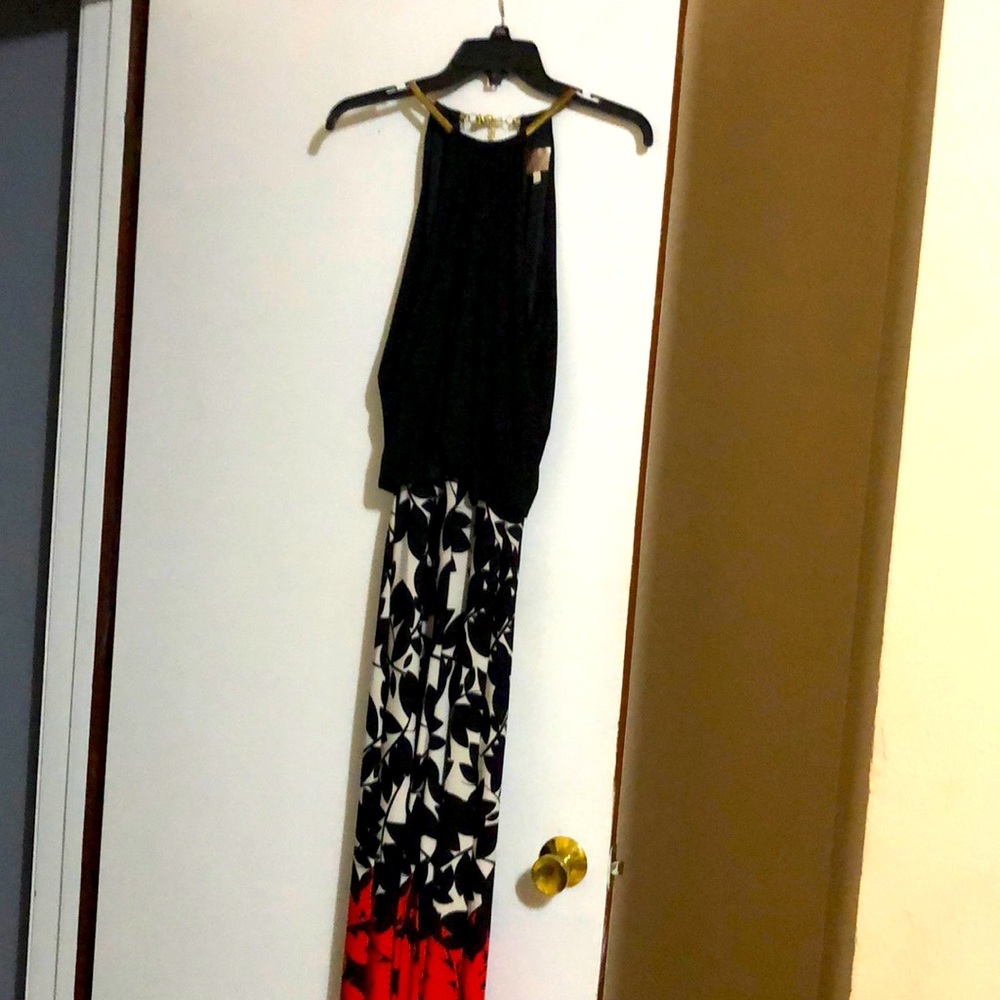 Black Red and White Jumpsuit. ( Social gathering)